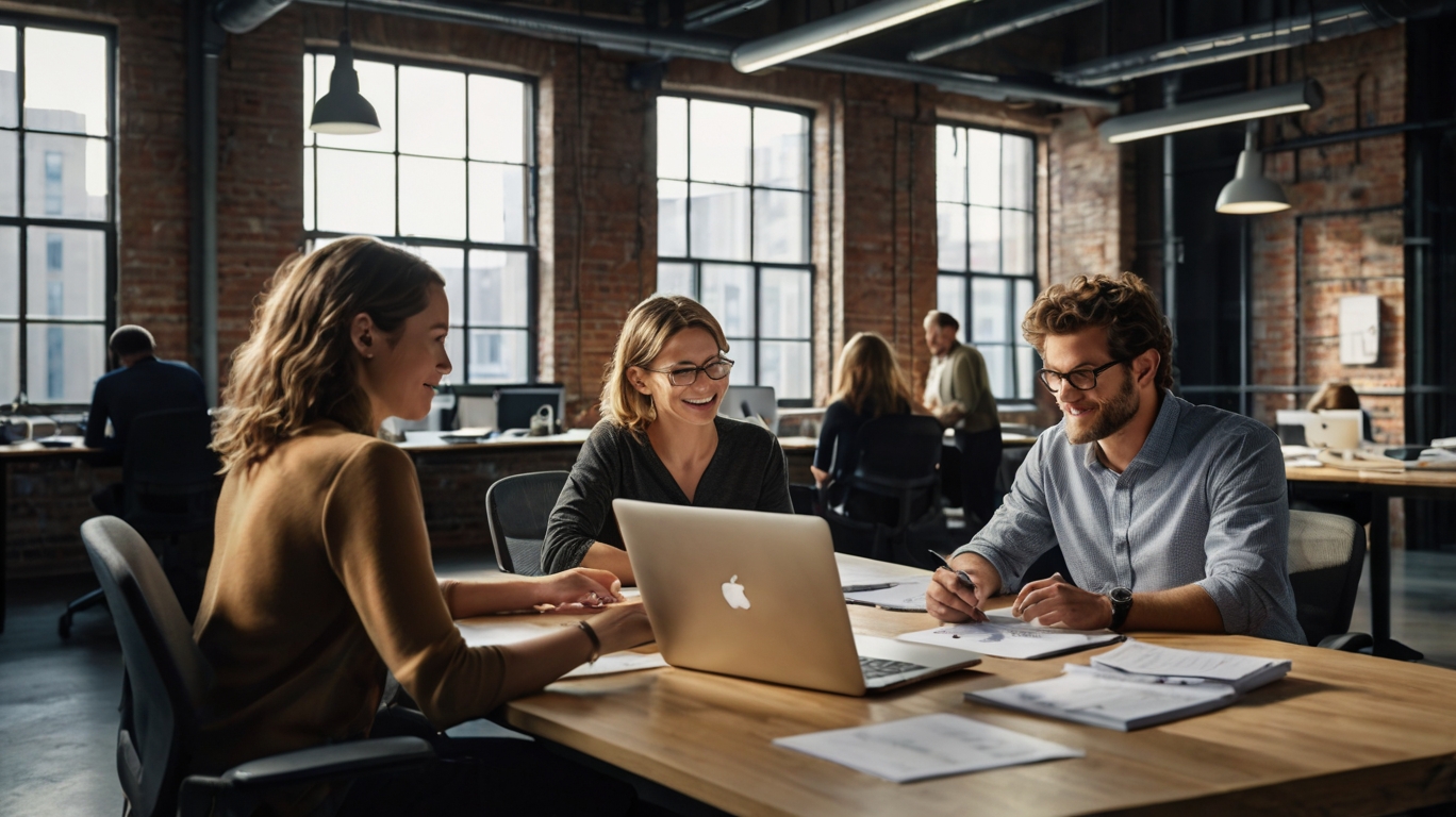 Equipo de profesionales financieros